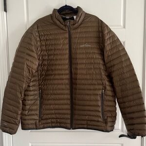 Eddie Bauer Men’s Packable Microlight 650 Down Jacket Size XXL Warm Lightweight